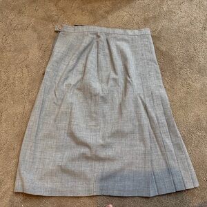 Classic Light Gray A-Line Women's Skirt_ hilary hanson skirt